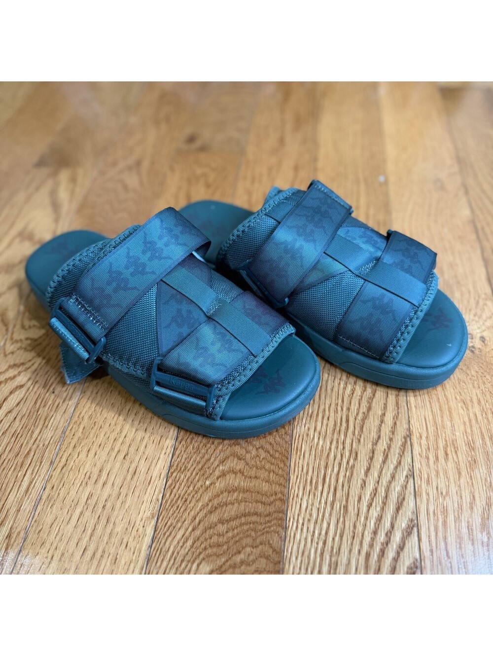 Size US 9 Kappa 222 Banda Mitel 1 Green Over green Sandals Unisex Slides